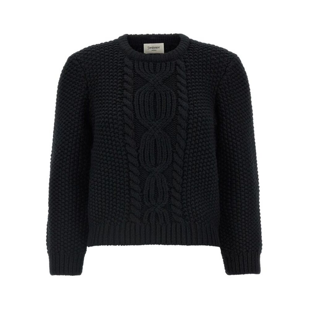 Saint Laurent Black Wool Men's Cardigan